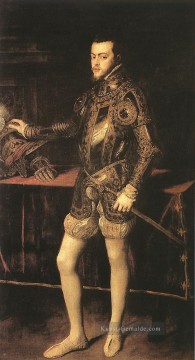 König Philipp II Tizian Ölgemälde
